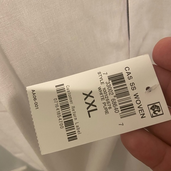 Men’s New White button down shirt - Picture 7 of 7